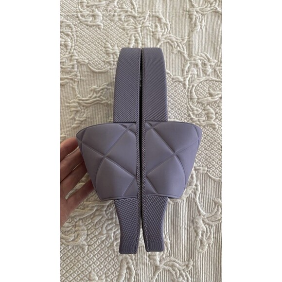 Bottega Veneta Purple Lavender PVC Sandal Flat Slides Made in Italy Lady Size 39 - Picture 10 of 15